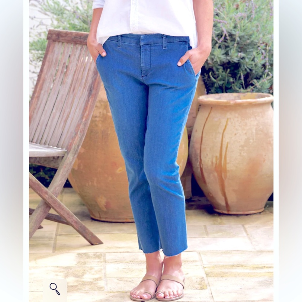 Frank & Eileen Wicklow Cropped Denim Chino